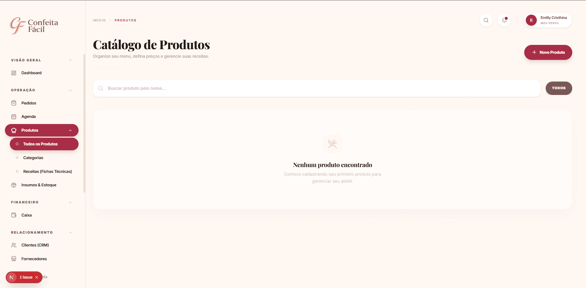 Catálogo de Produtos